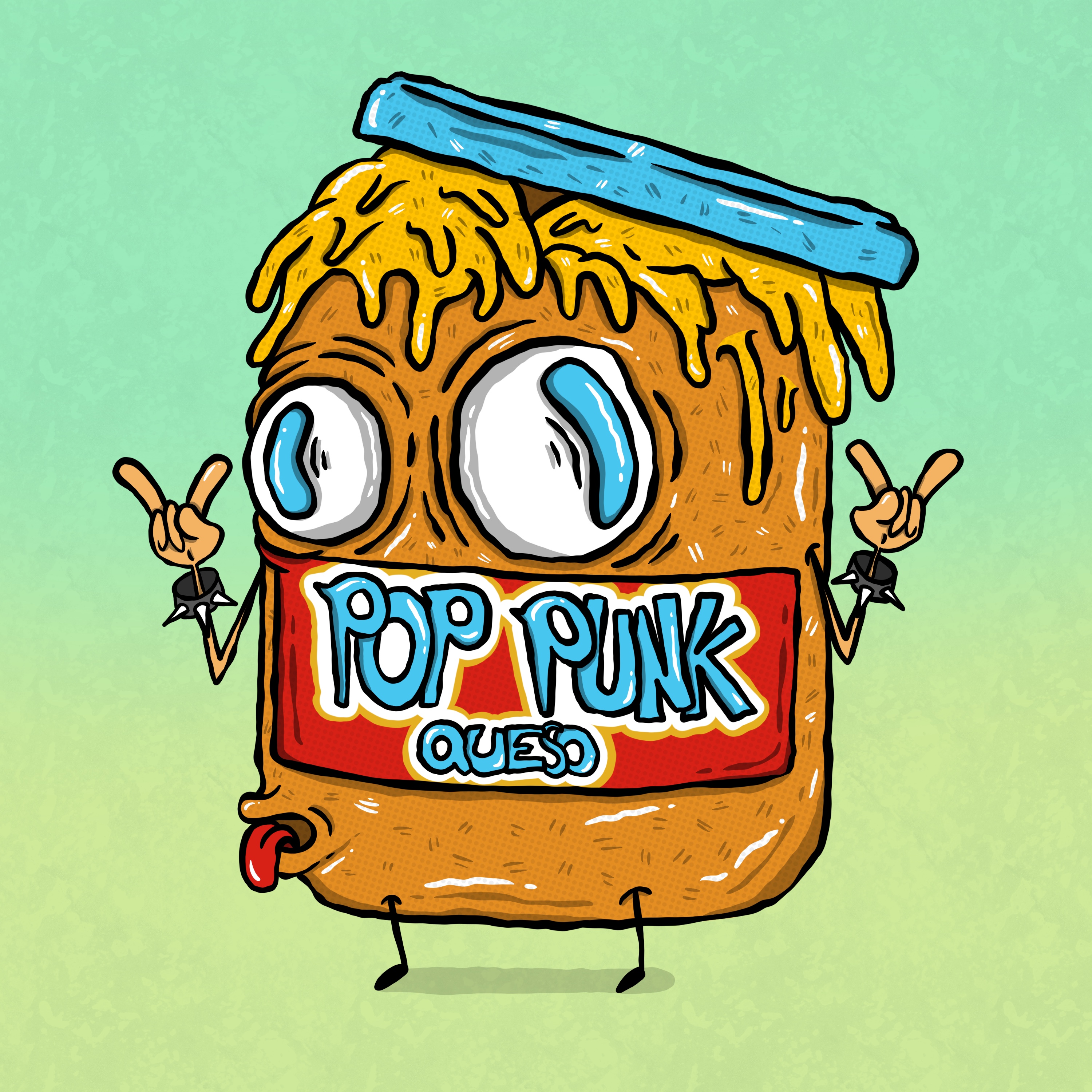 Pop Punk Queso mascot